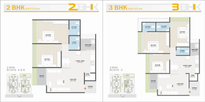 3 BHK floor plan