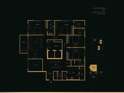 4 BHK Type C floor plan