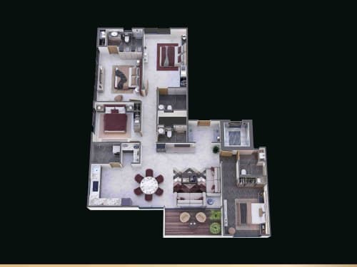 Duplex Penthouse floor plan