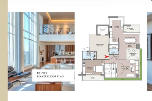 3 BHK Duplex floor plan