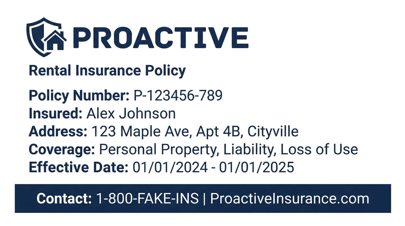 Insurance document 7