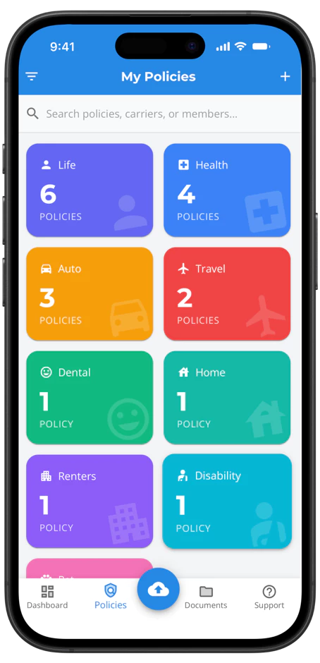 All your policies, finally in one place