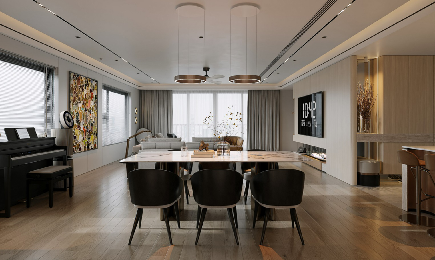 Tăng tính kết nối với không gian phòng khách mở- Ảnh 2. Tăng tính kết nối với không gian phòng khách mở- Ảnh 2.