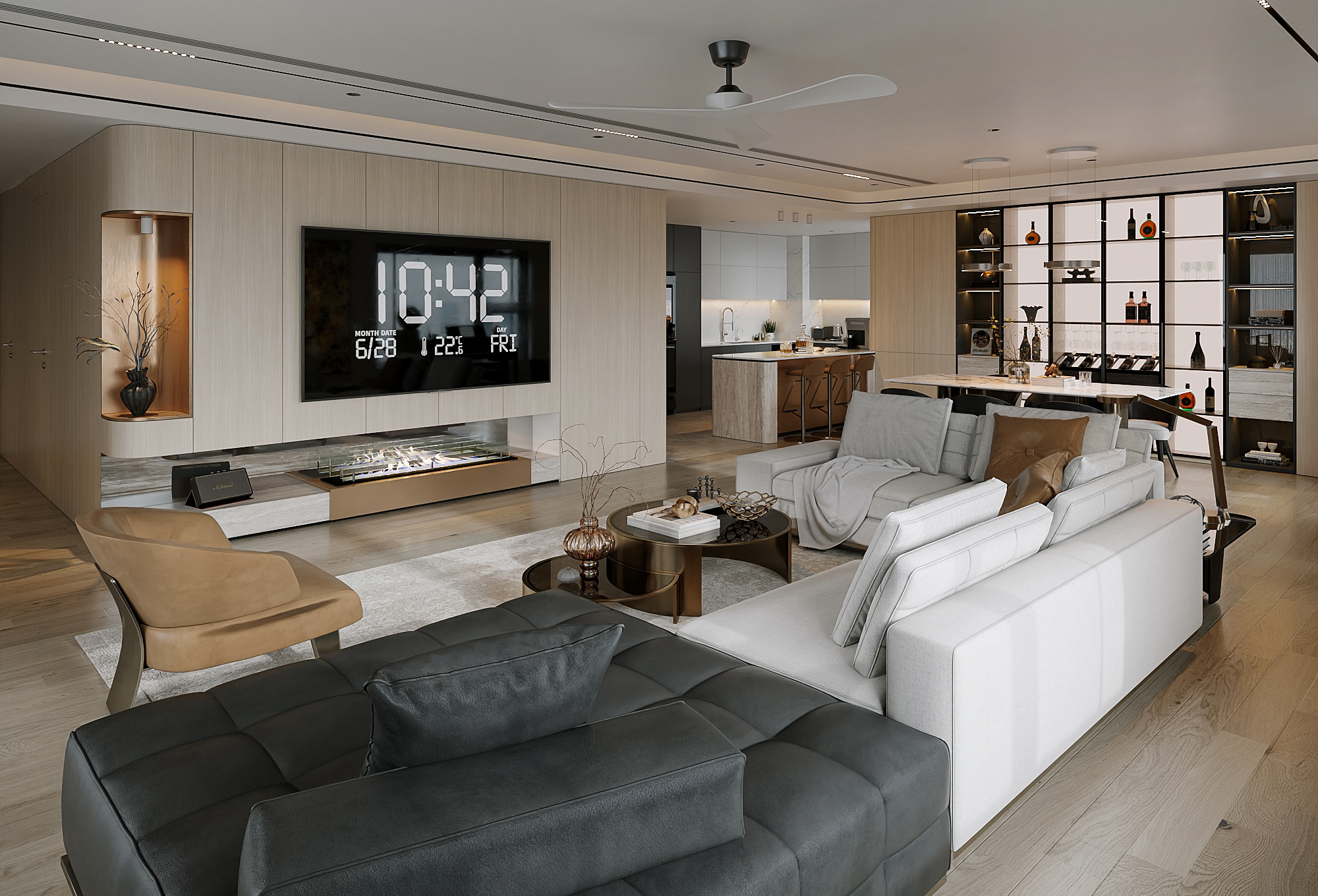 Tăng tính kết nối với không gian phòng khách mở- Ảnh 3. Tăng tính kết nối với không gian phòng khách mở- Ảnh 3.