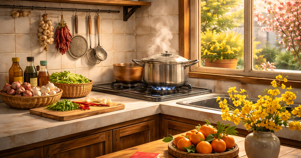 Những góc nhà gợi Tết