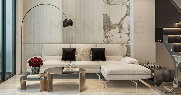 Đèn đứng phòng khách tạo khác biệt cho không gian sống