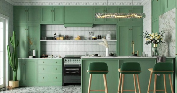 Tủ bếp kịch trần: Giải pháp tối ưu cho không gian bếp hiện đại