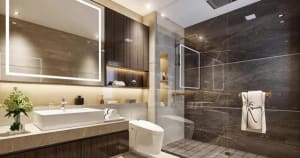 Cửa nhà vệ sinh nên mở trong hay ngoài, chọn cửa lùa hay cửa xếp?