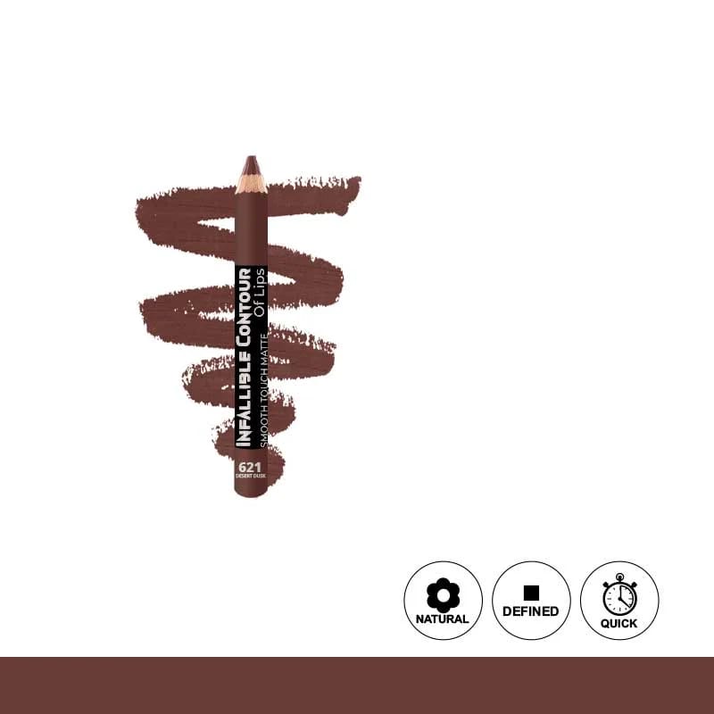 Glamorous Face Infallible Contour Matte Jumbo Eye & Lip Pencil – Smooth Touch 621 Desert Dusk — view 1