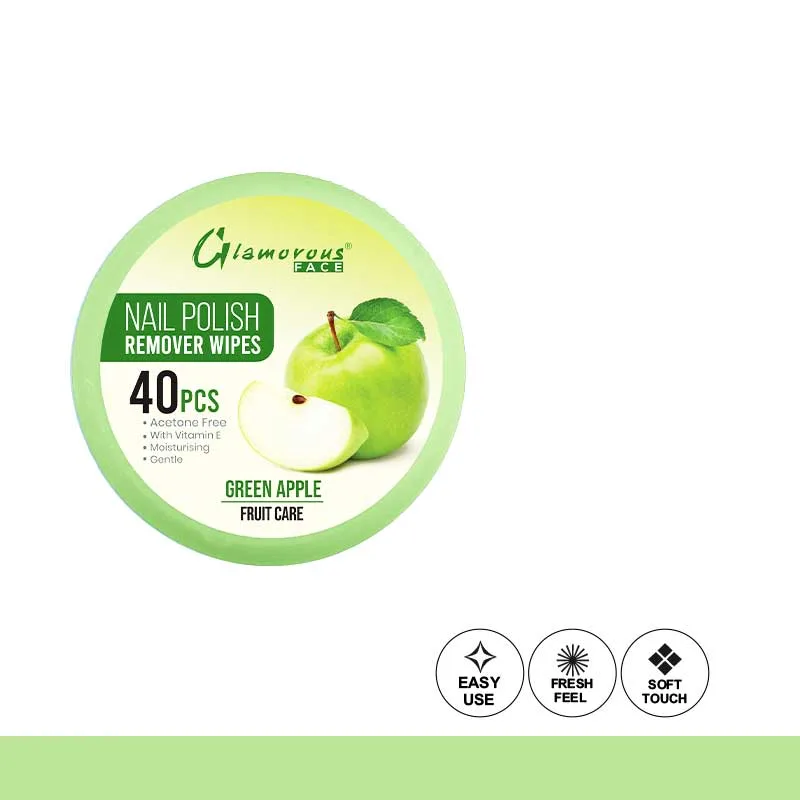 Glamorous Face Nail Remover Tissue Green Apple — view 1