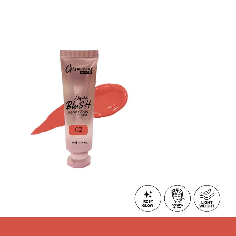 Glamorous Face Rosy Glow Liquid Blush Cream 12ml — view 2