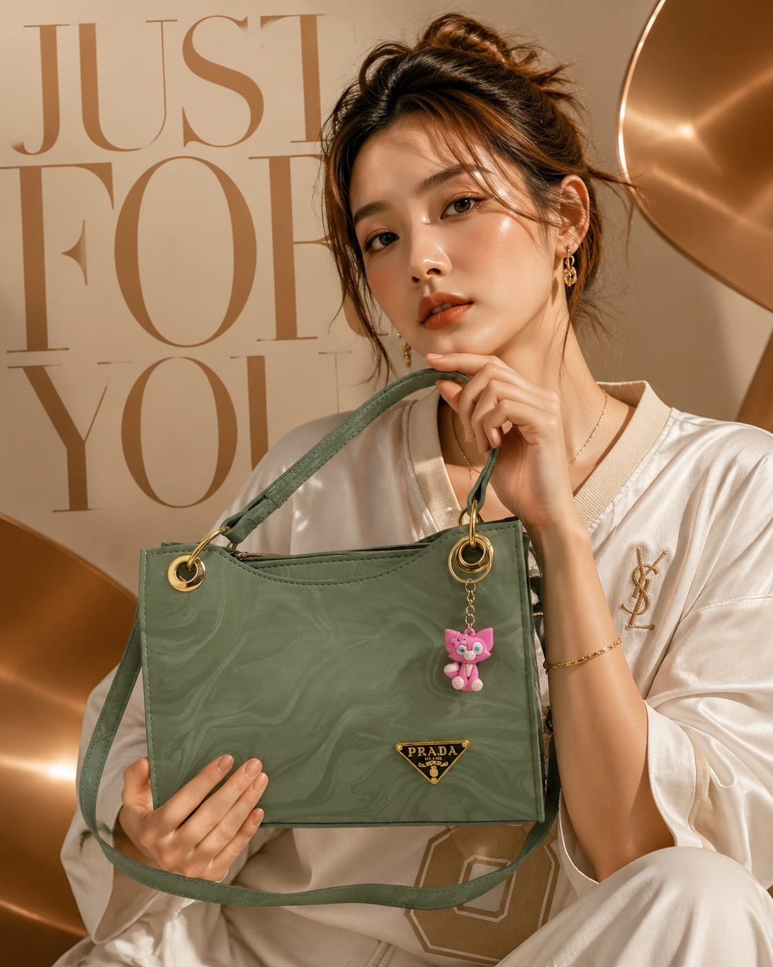 🍂 Trending Handbags With Trending Keychain 🍂 — view 12