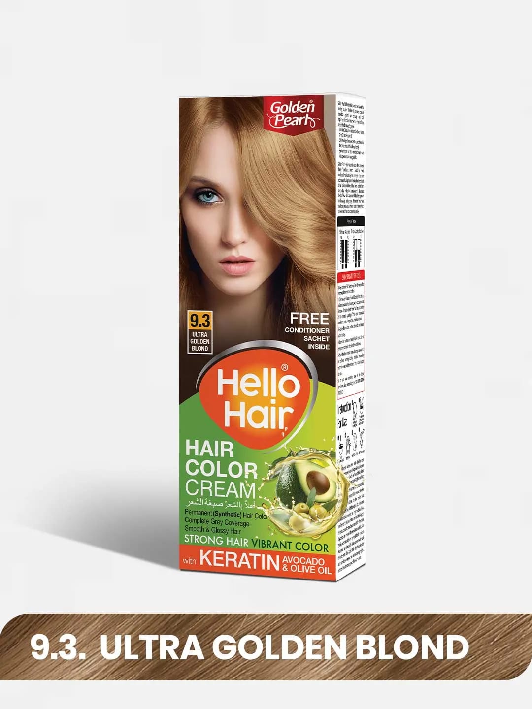 Hello Hair - Hair Color Ultra Golden Blond 9.3 — view 1
