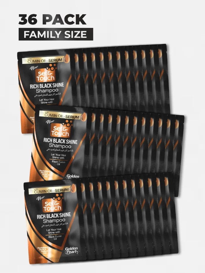 Set & Touch Rich Black Shine Shampoo Sachet 4ml (Pack of 36) — view 1