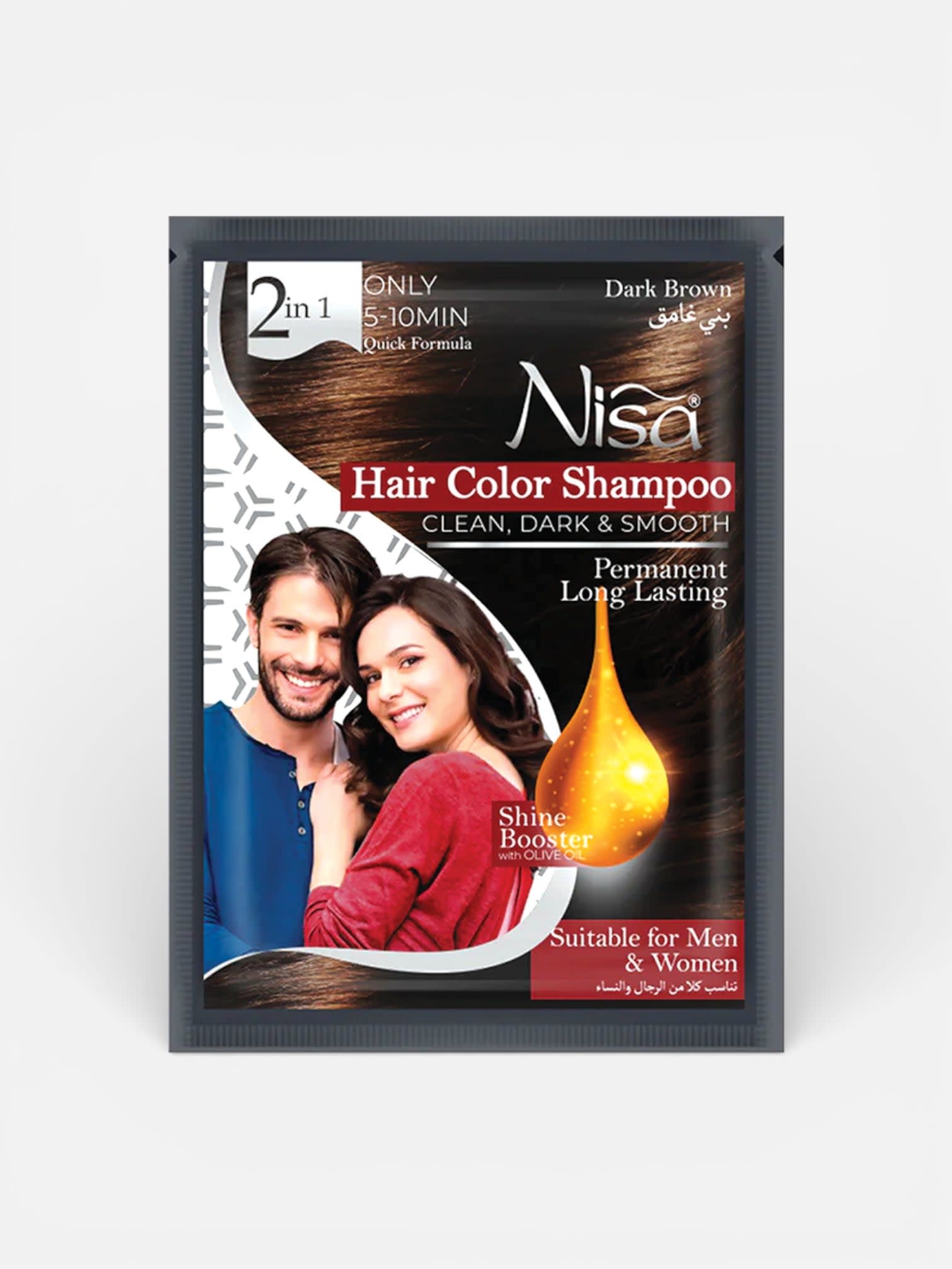 Hair Color Shampoo -  Dark Brown — view 1