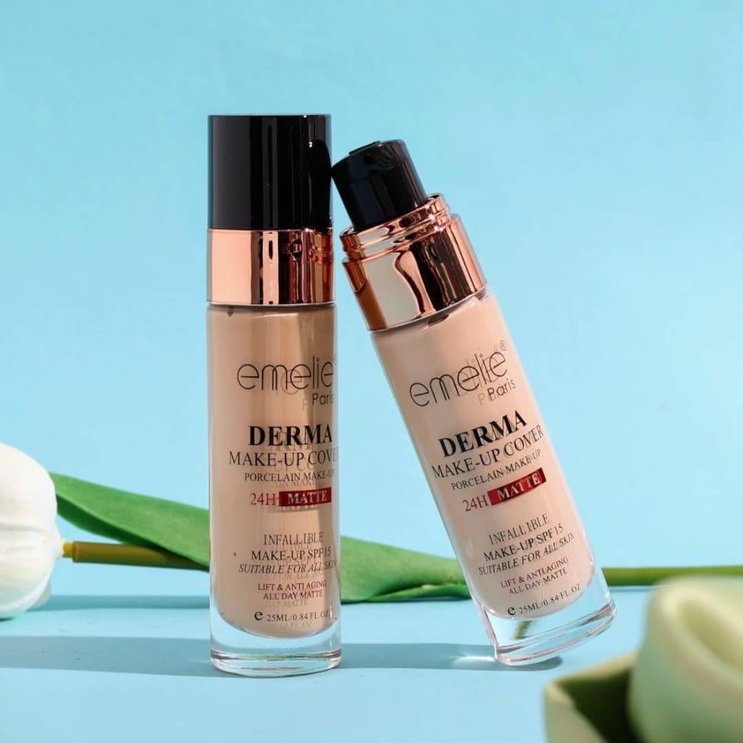 emelie Derma Foundation Full Coverage 1 &  2 SHADE available — view 1