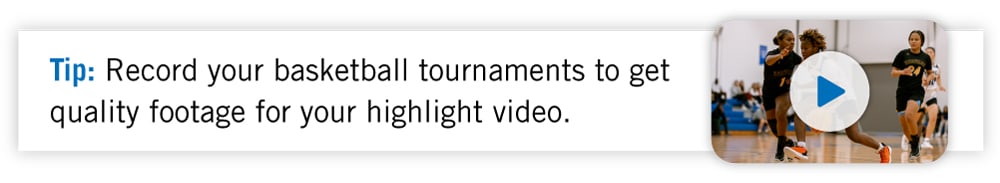 womens basketball tournament record footage