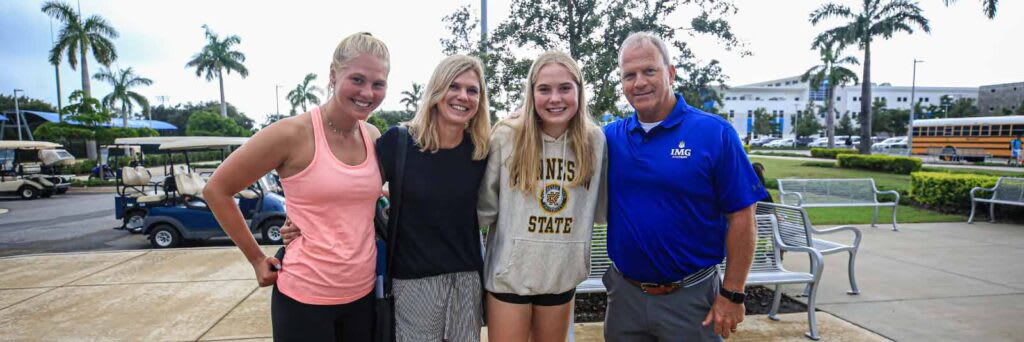 parents with their student-athlete