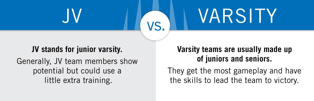 The difference between jv and varsity