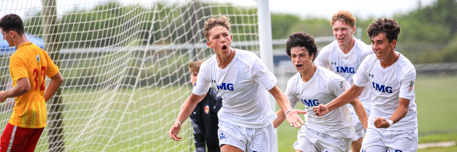 IMG men's soccer athletes