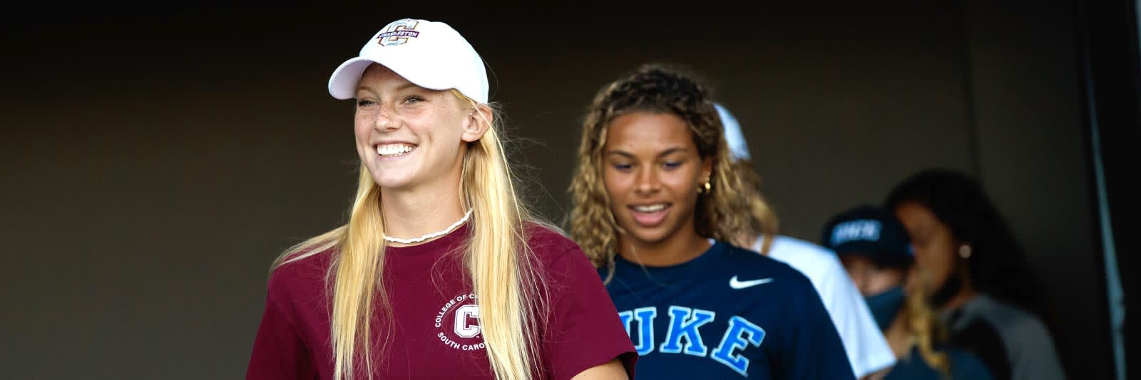 female athletes walking