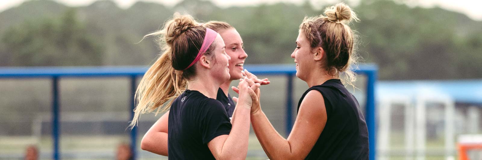 women's soccer celebration