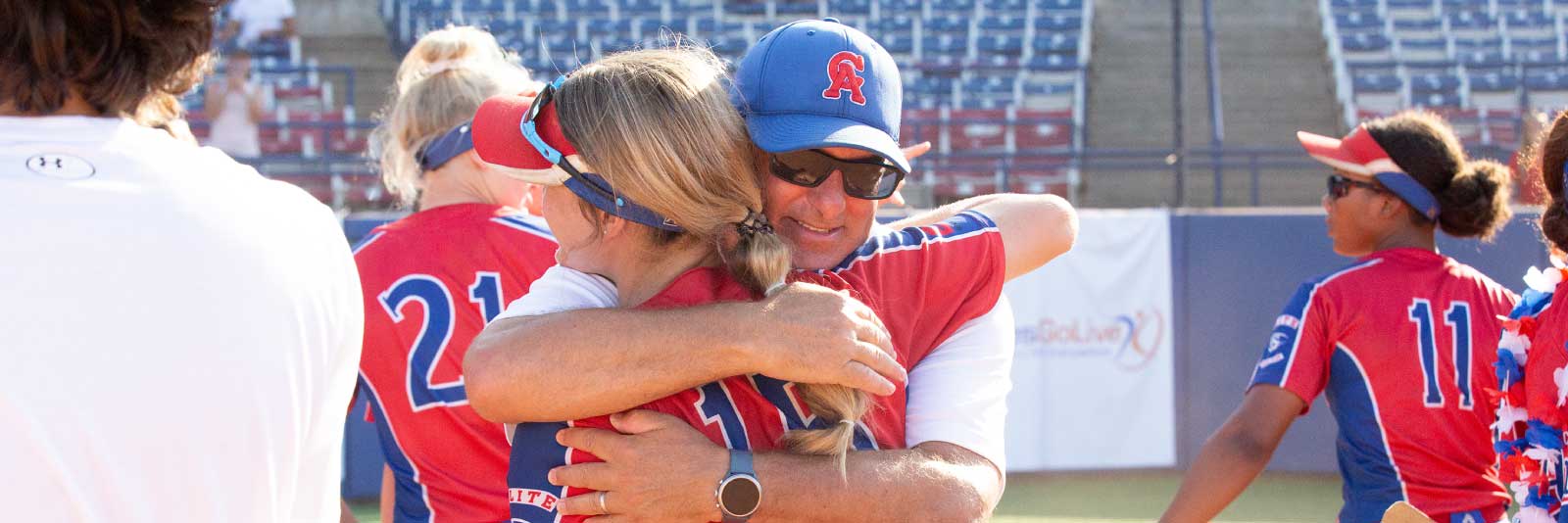 Softball celebration