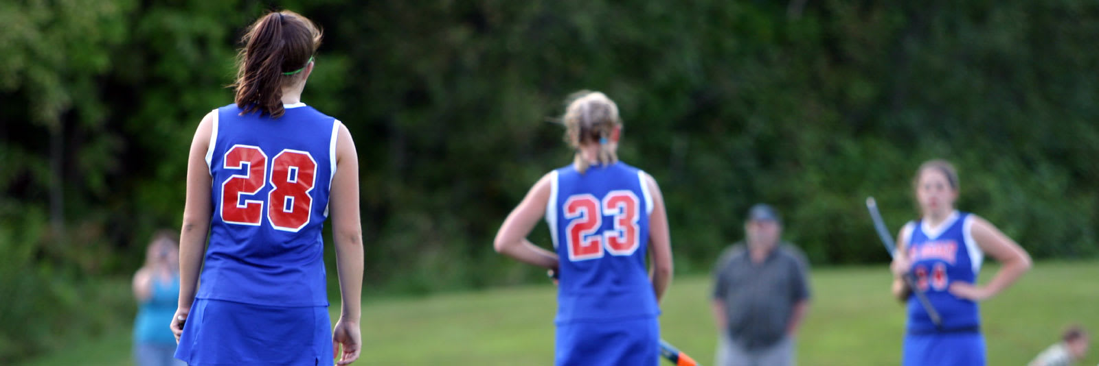 field hockey team on the field