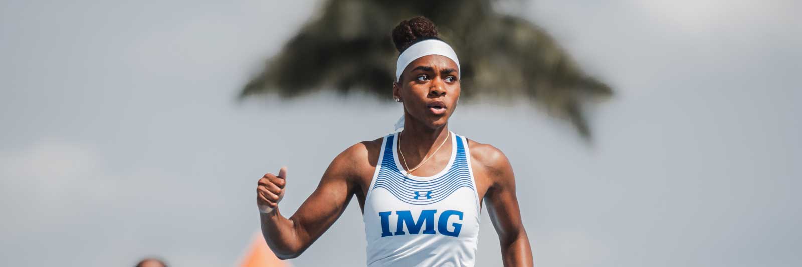 IMG women's track and field athlete