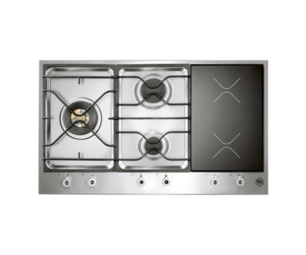 Get Bertazzoni 90cm 3 Segment 3 Burner Gas Induction Hob Through