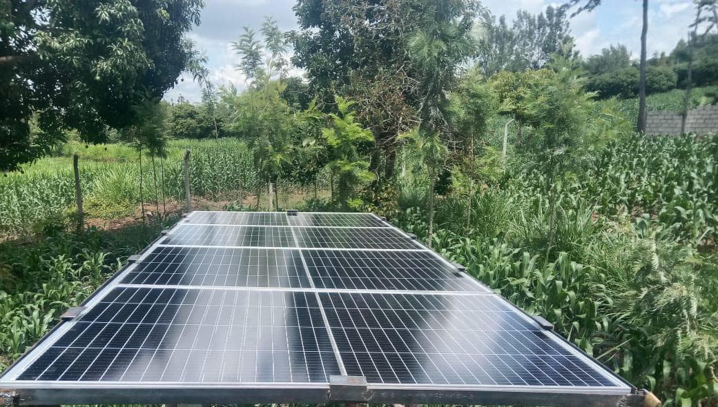 Professional solar panel installation on residential roof