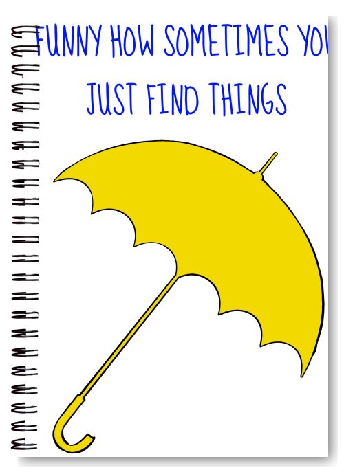 How I Met Your Mother - Yellow Umbrella - A5 Notebook - Frankly Wearing How I Met Your Mother - Yellow Umbrella - A5 Notebook - Frankly Wearing