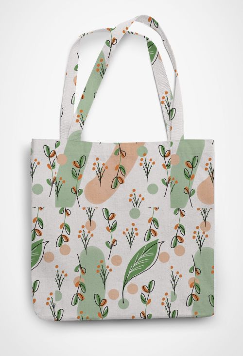 Floral Patterned Tote Bag