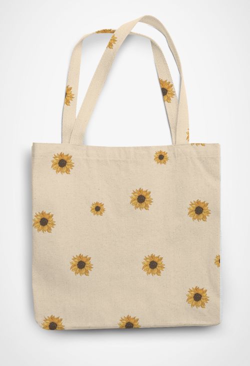 Sunflower Serenity Patterned Tote Bag