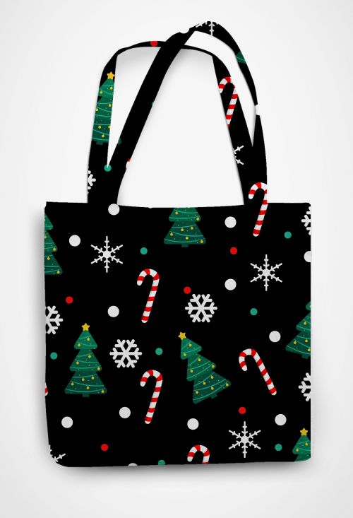 Christmas Patterned Tote Bag