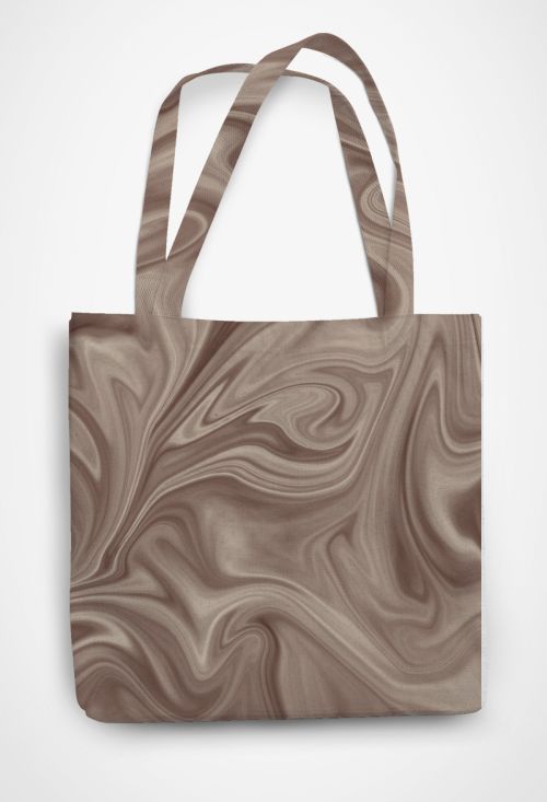 Marble Texture Patterned Tote Bag