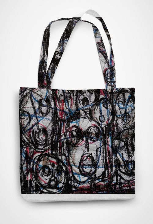 Voices (1) Patterned Tote Bag