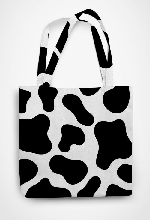 Black patches cool jacket Patterned Tote Bag