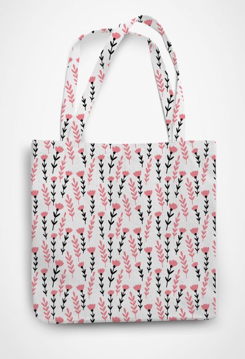 flowers Patterned Tote Bag