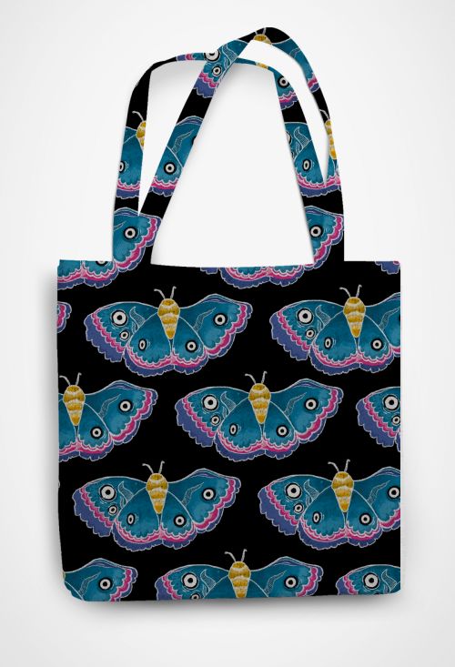 Colourful Butterfly Tote Patterned Tote Bag