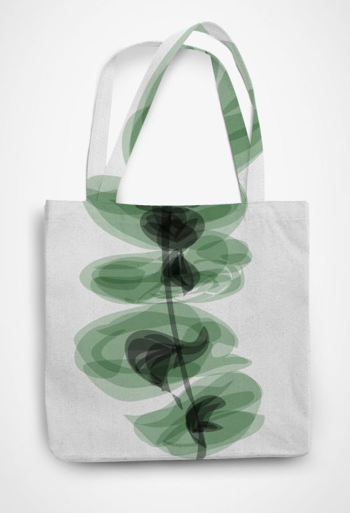 Verdant Whispers Patterned Tote Bag