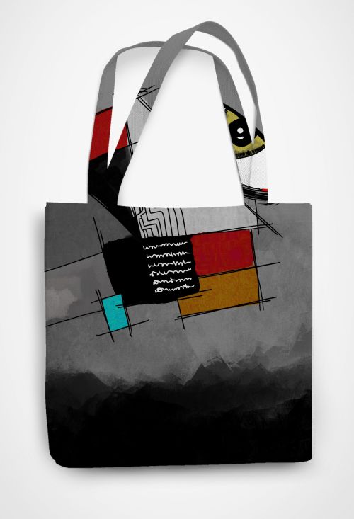 Perspective Patterned Tote Bag