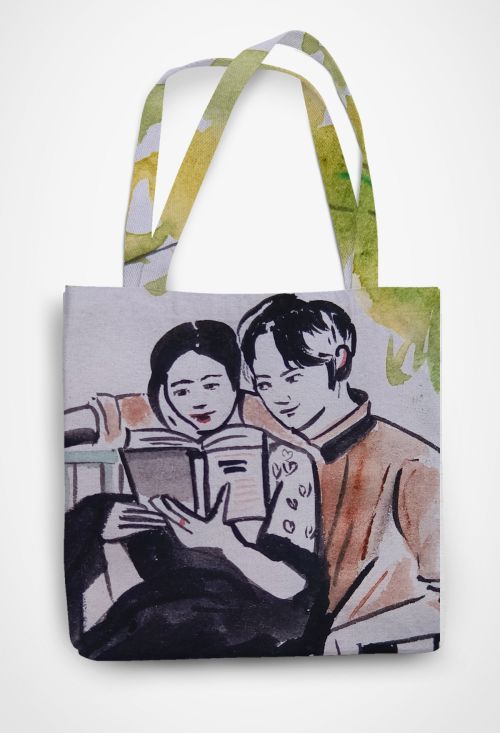 Queen of tears fanart  Patterned Tote Bag