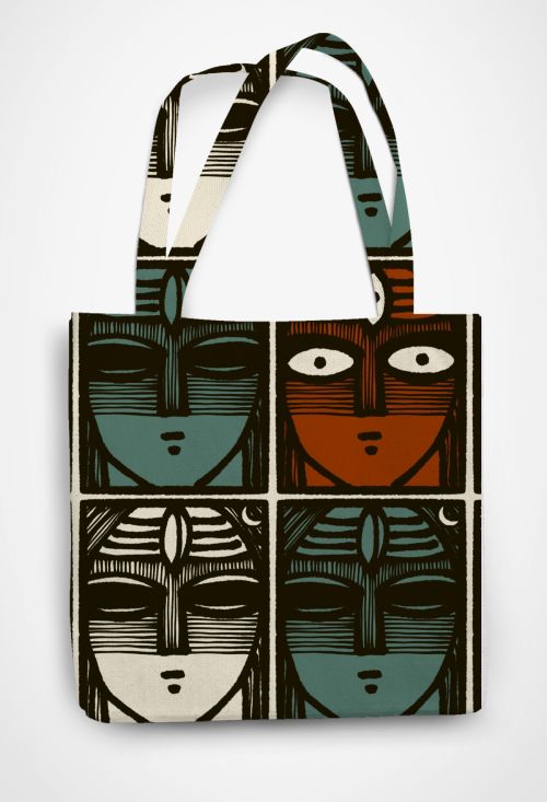 Shiva Patterned Tote Bag