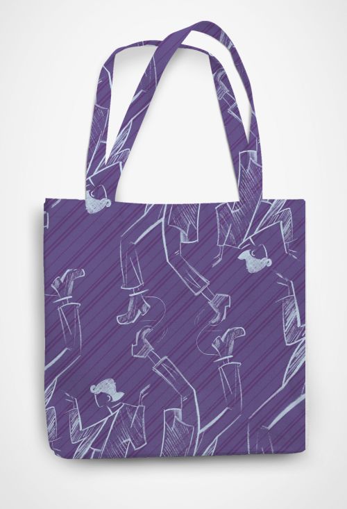 Abstract Man purple 