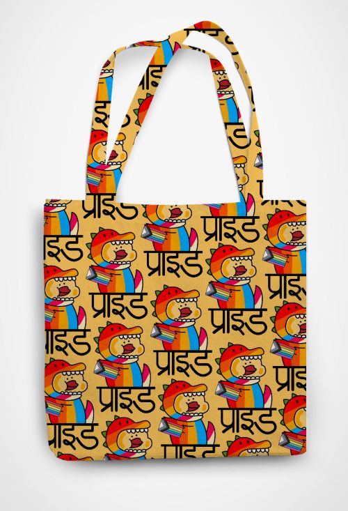 Quackin Pride  Patterned Tote Bag