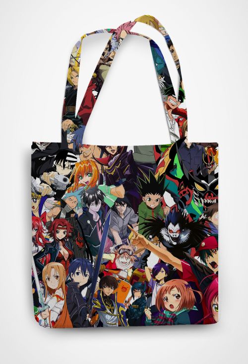 Anime Boy  White Tote Bag  Frankly Wearing