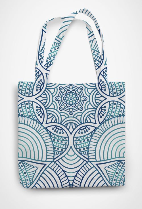 Bali Bliss mandala tote bag  Mandala Blooms Creative Inc.