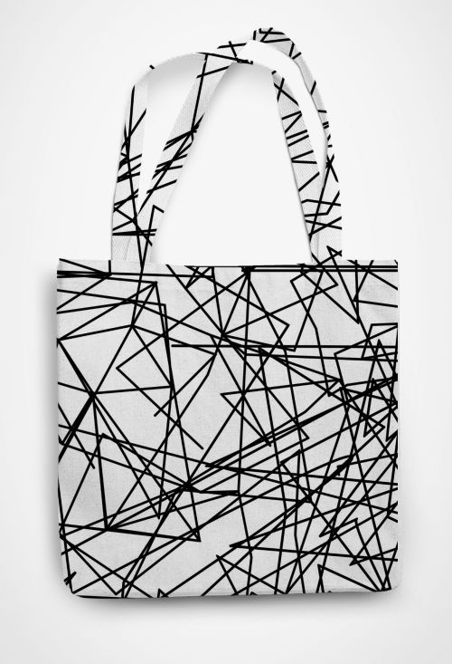 Abstract doodle Patterned Tote Bag