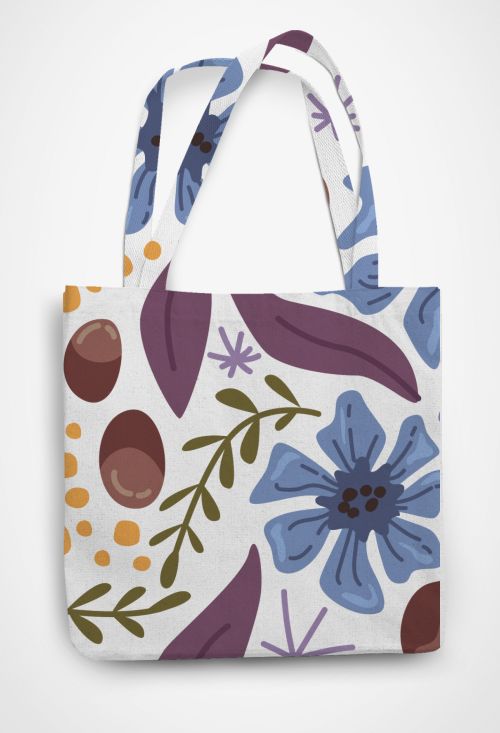 blues and hues Patterned Tote Bag